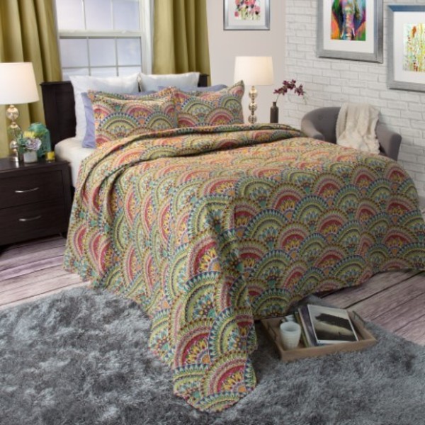 Hastings Home Hastings Home Melanie Quilt 3 Piece Set - Full/Queen 498534XOT
